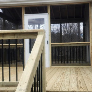 Screened Porch and Deck by AAA fence Deck 2