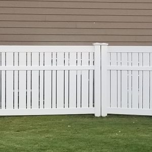 Semi-privacy vinyl fence