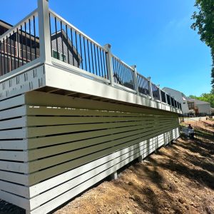 Site Analysis and Design Considerations Hillside Trex Deck Installation in Cedar Hill Estates, North Carolina