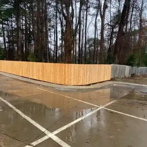 Dog-Ear Privacy Wood Fence for Perimeter Security in Raleigh