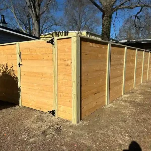 Hand-Crafted Horizontal Cap and Trim Privacy Wood Fence Statesville