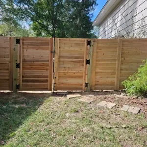 Horizontal Board-on-Board Wood Fence Raleigh