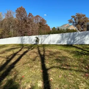 Solid Panel Vinyl Privacy Fence Raleigh